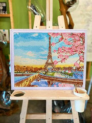 Timanttimaalaus Varvikas - Paris in Blossom LG194e 40x50 cm hinta ja tiedot | Timanttimaalaukset | hobbyhall.fi