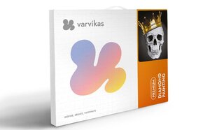 Timanttimaalaus Varvikas - Fashionable Skull LG232e 40x50 cm hinta ja tiedot | Timanttimaalaukset | hobbyhall.fi