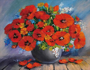 Timanttimaalaus Varvikas - Red Bouquet LG206e 40x50 cm hinta ja tiedot | Timanttimaalaukset | hobbyhall.fi