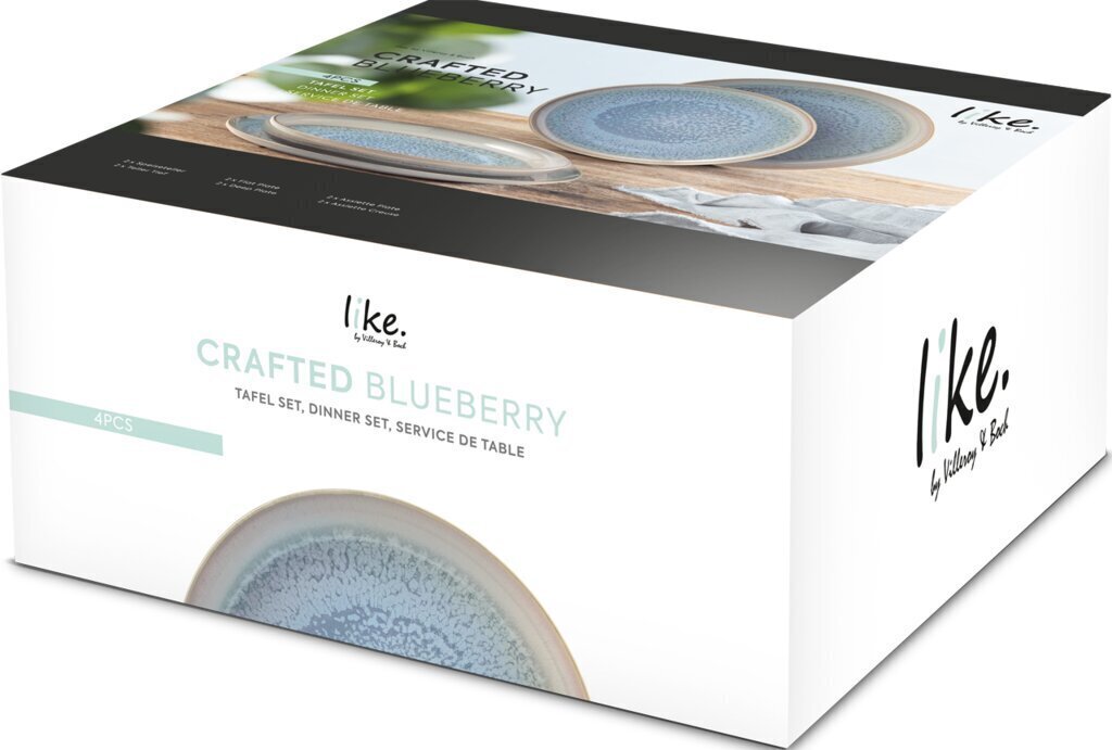 Like by Villeroy & Boch Astiastosetti Crafted Blueberry 4-os. hinta ja tiedot | Astiat | hobbyhall.fi