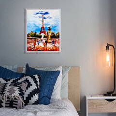 Timanttimaalaus Varvikas - Eiffel Tower LG281e 40x50 cm hinta ja tiedot | Timanttimaalaukset | hobbyhall.fi