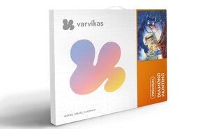 Timanttimaalaus Varvikas - Cats - Romance With Fireflies LG276e 40x50 cm hinta ja tiedot | Timanttimaalaukset | hobbyhall.fi