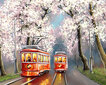 Timanttimaalaus Varvikas - Spring Trams LMC291e 50x65 cm hinta ja tiedot | Timanttimaalaukset | hobbyhall.fi