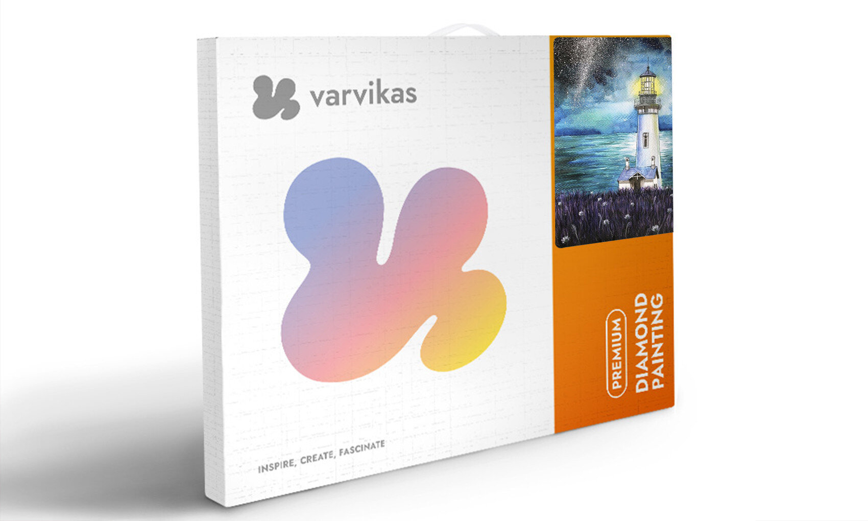 Timanttimaalaus Varvikas - Lighthouse in the Night LG060e 40x50 cm hinta ja tiedot | Timanttimaalaukset | hobbyhall.fi