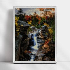 Timanttimaalaus Varvikas - Forest Waterfall LMC035e 50x65 cm hinta ja tiedot | Timanttimaalaukset | hobbyhall.fi