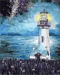 Maalaus numeroiden mukaan TM Varvikas - Lighthouse in the Night MG2093e 40x50 cm hinta ja tiedot | Maalaa numeroiden mukaan | hobbyhall.fi