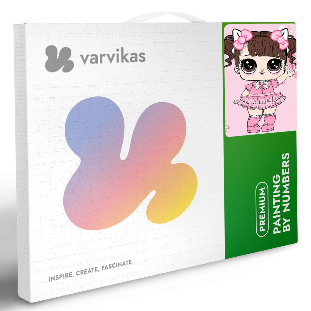 Maalaus numeroiden mukaan TM Varvikas - Little Girl in a Pink Dress MC1094e 20x30 cm hinta ja tiedot | Maalaa numeroiden mukaan | hobbyhall.fi