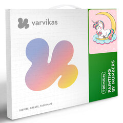 Maalaus numeroiden mukaan TM Varvikas - Dreaming Baby Unicorn MC1098e 20x30 cm hinta ja tiedot | Maalaa numeroiden mukaan | hobbyhall.fi