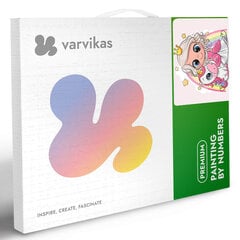 Maalaus numeroiden mukaan TM Varvikas - Little Princess with a Unicorn MC1095e 20x30 cm hinta ja tiedot | Maalaa numeroiden mukaan | hobbyhall.fi