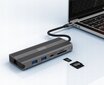 Sovitin Zenwire 10in1, USB-C / HDMI / USB 3.0, SD hinta ja tiedot | Adapterit | hobbyhall.fi