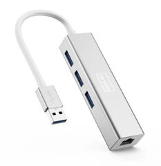 USB Ethernet -sovitin HUB RJ45 LAN-sovitin 2.0 hinta ja tiedot | Adapterit | hobbyhall.fi