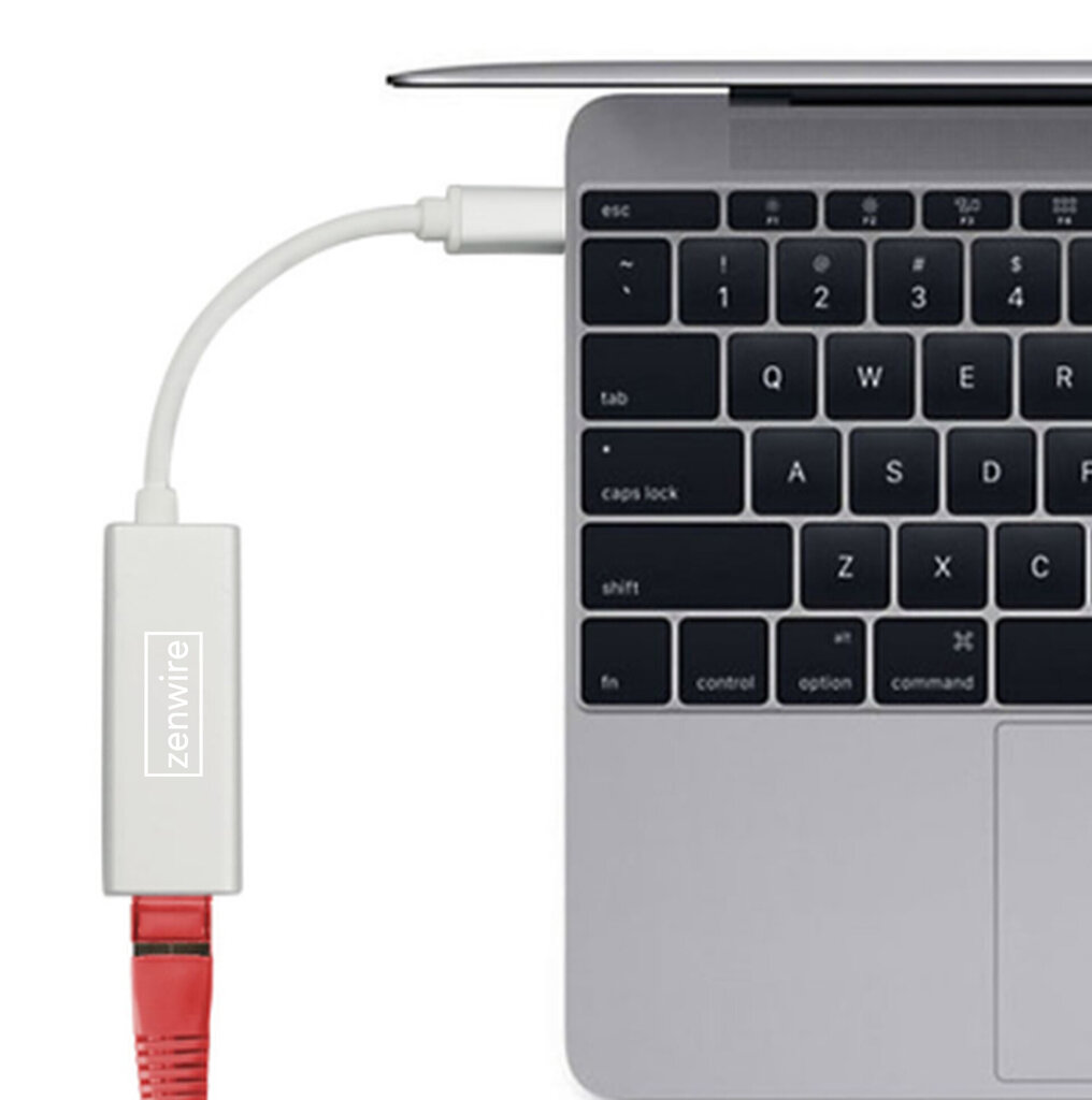 USB-C Fast Ethernet RJ45 -sovitin Zenwire USB A LAN-sovitin hinta ja tiedot | Adapterit | hobbyhall.fi