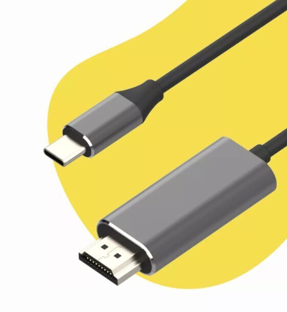 Kaapeli Dapton USB-C 3.1 Type C HDMI 4K 60 Hz MHL 2m hinta ja tiedot | Kaapelit ja adapterit | hobbyhall.fi