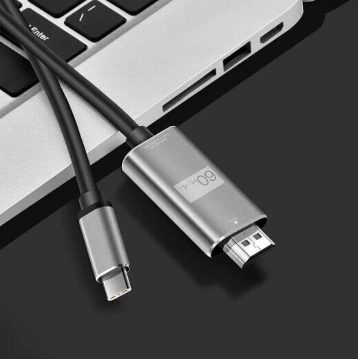 Kaapeli Dapton USB-C 3.1 Type C HDMI 4K 60 Hz MHL 2m hinta ja tiedot | Kaapelit ja adapterit | hobbyhall.fi