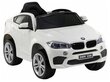 BMW X6 sähköauto lapsille, valkoinen hinta ja tiedot | Lasten sähköautot | hobbyhall.fi