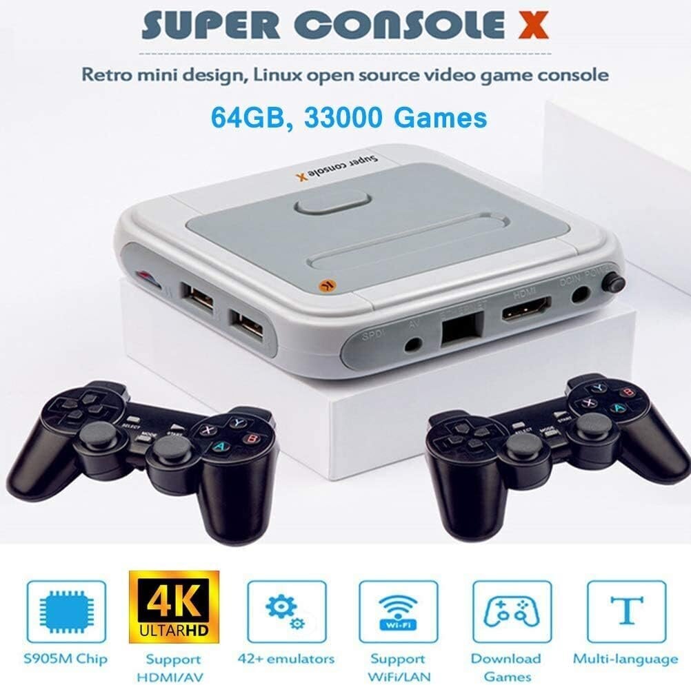 HappyJoe Super Console X, 64GB, 33 000 peliä hinta ja tiedot | Pelikonsolit | hobbyhall.fi