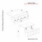 Sohvapöytä Asir, 60x37,3x75cm, ruskea/musta hinta ja tiedot | Sohvapöydät | hobbyhall.fi