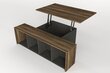 Sohvapöytä Asir, 60x37,3x75cm, ruskea/musta hinta ja tiedot | Sohvapöydät | hobbyhall.fi