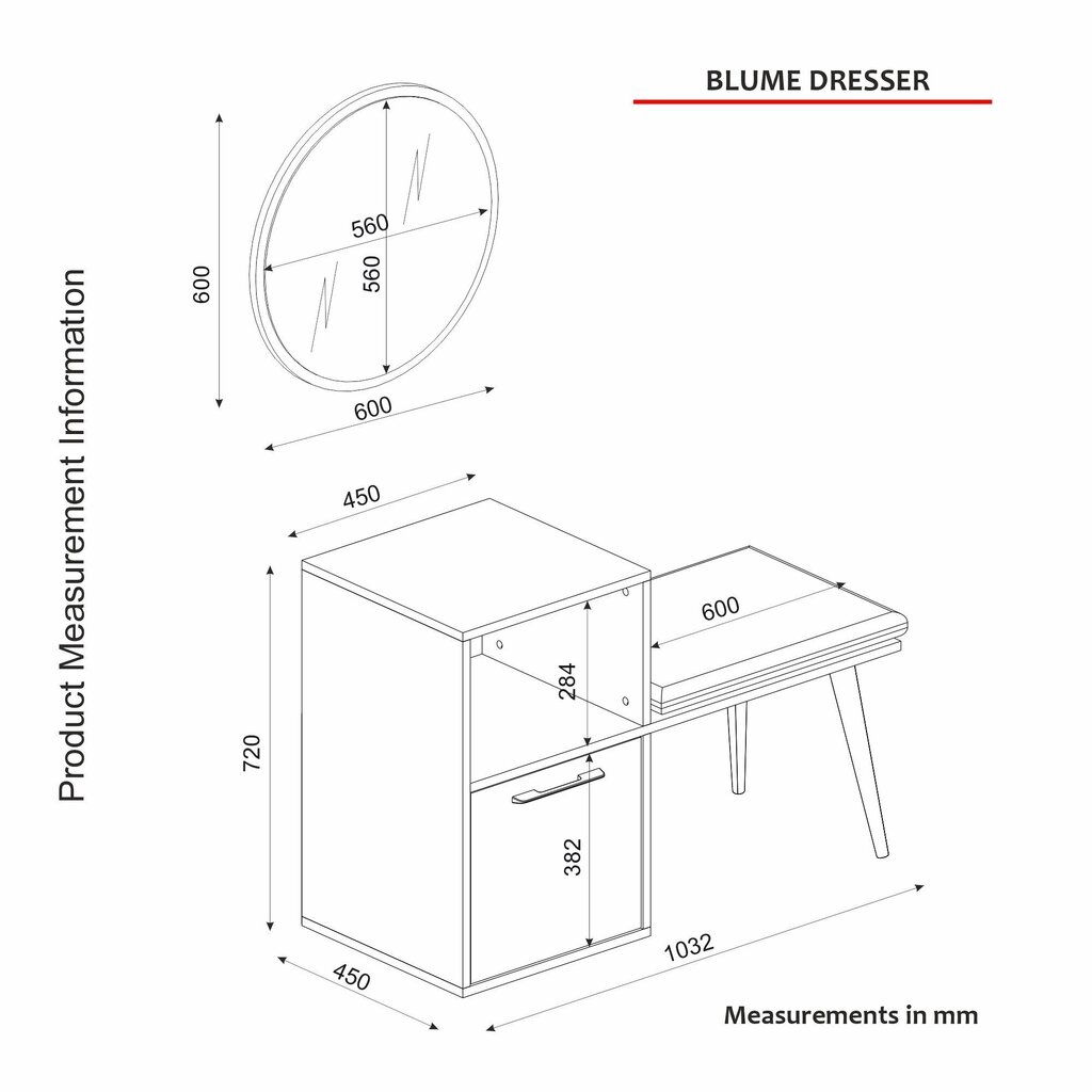 Ruokailukaappi Asir, 103,2x72x45cm, ruskea hinta ja tiedot | Eteisen kaapit | hobbyhall.fi