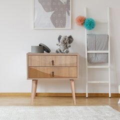 Yöpöytä Asir, 60x61x40cm, beige/ruskea hinta ja tiedot | Yöpöydät | hobbyhall.fi