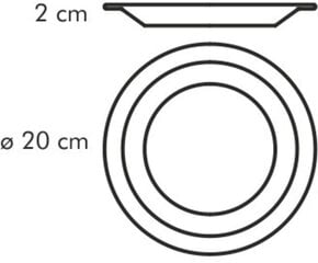 Tescoma jälkiruokalautanen, 20 cm, valkoinen hinta ja tiedot | Astiat | hobbyhall.fi