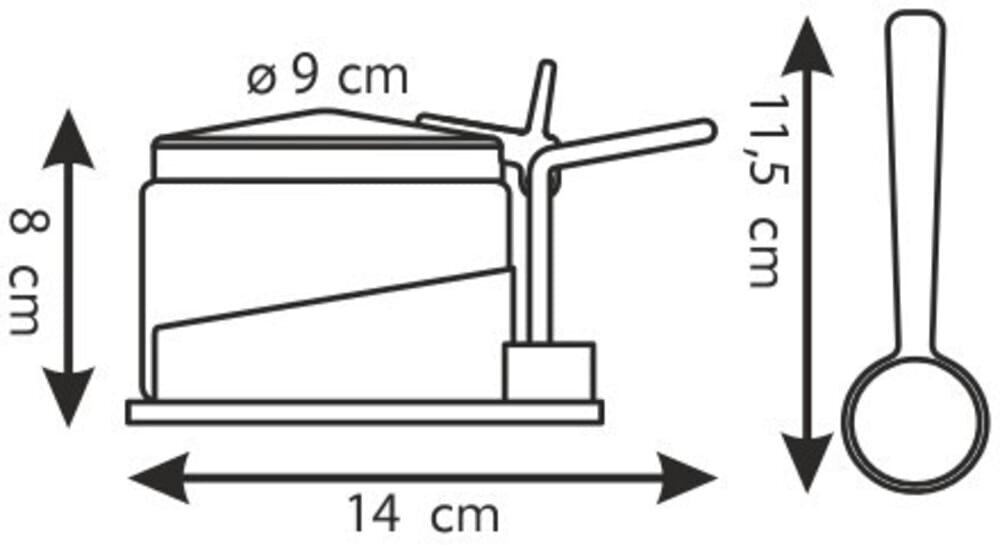 Tescoma Club sokeripurkki, Ø 9 cm hinta ja tiedot | Astiat | hobbyhall.fi