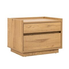 Yöpöytä SACHA 50x40xH40cm, melamine with oak bark hinta ja tiedot | Yöpöydät | hobbyhall.fi