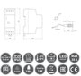 GTV kuvarele CZ-1, hämärätunnistin 360° IP20 valkoinen hinta ja tiedot | Liiketunnistimet, anturit ja sensorit | hobbyhall.fi