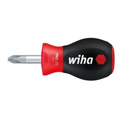 Ruuvimeisseli Wiha SoftFinish® Phillips, lyhyt Stubby (PH1 x 25x4,5mm) hinta ja tiedot | Käsityökalut | hobbyhall.fi