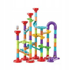 Rakennussarja palloilla, kilparadalla, 3D-labyrintti 113 elementtiä hinta ja tiedot | Marble Run Lapset | hobbyhall.fi