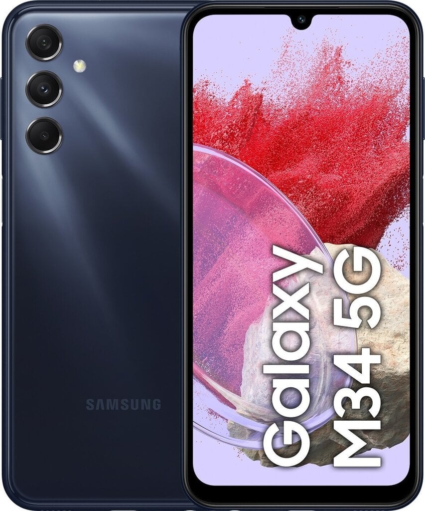 Samsung Galaxy M34 5G 6/128GB Midnight Blue hinta ja tiedot | Matkapuhelimet | hobbyhall.fi