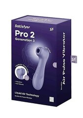 Klitoriskiihotin Satisfyer Pro 2 Generation 3 Liquid Air, violetti hinta ja tiedot | Vibraattorit | hobbyhall.fi