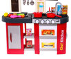 Lelukeittiö, jossa jääkaappi 84 x 63 x 35 cm, punainen hinta ja tiedot | Tyttöjen lelut | hobbyhall.fi