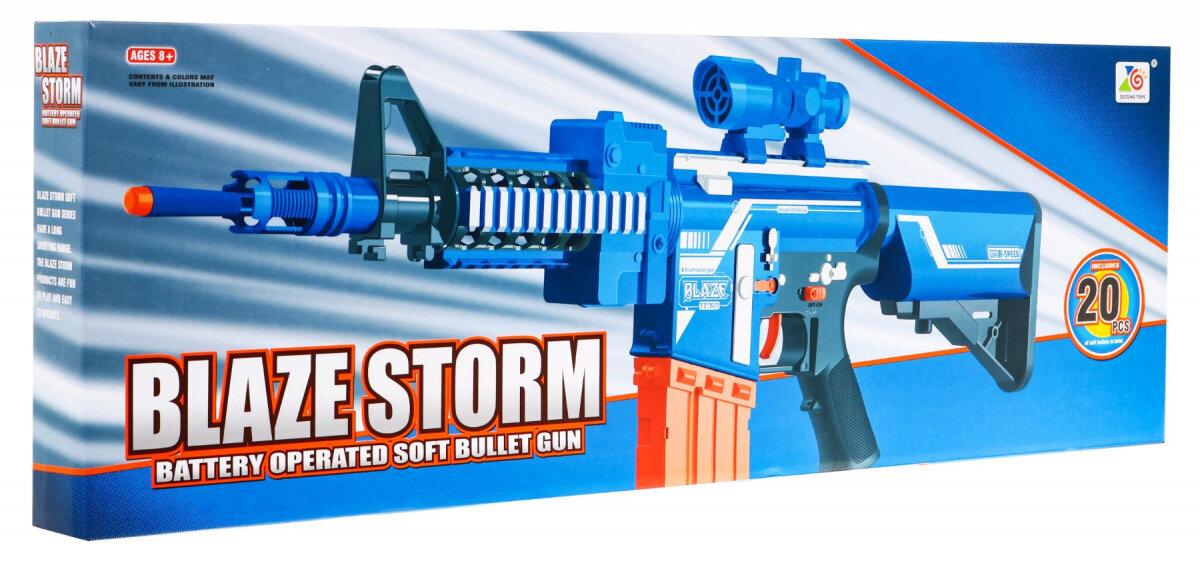 Blaze Storm Rifle Blue lapsille hinta ja tiedot | Poikien lelut | hobbyhall.fi