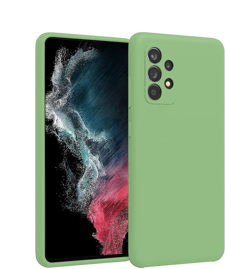 Suojasarja Soundberry silikonikuori Samsung Galaxy A53 vihreä -Green Tea hinta ja tiedot | Puhelimen kuoret ja kotelot | hobbyhall.fi