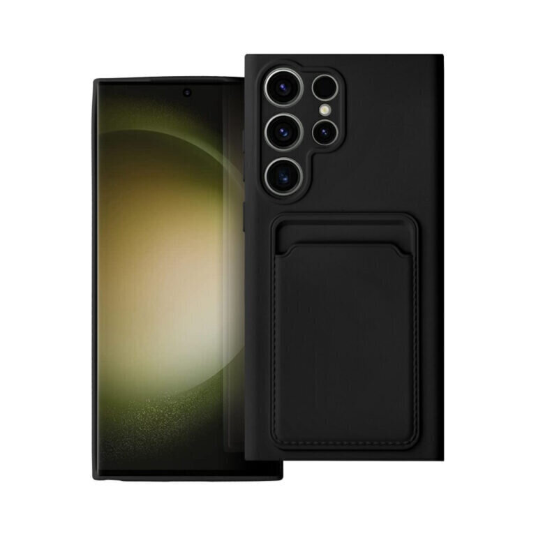 Samsung Galaxy S23 Ultra (6,8") Forcell Card suojakuori - Musta hinta ja tiedot | Puhelimen kuoret ja kotelot | hobbyhall.fi