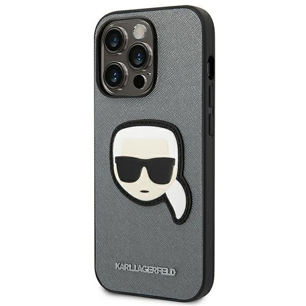 iPhone 14 Pro Max (6,7″) Alkuperäinen KARL LAGERFELD kotelo, Harmaa hinta ja tiedot | Puhelimen kuoret ja kotelot | hobbyhall.fi