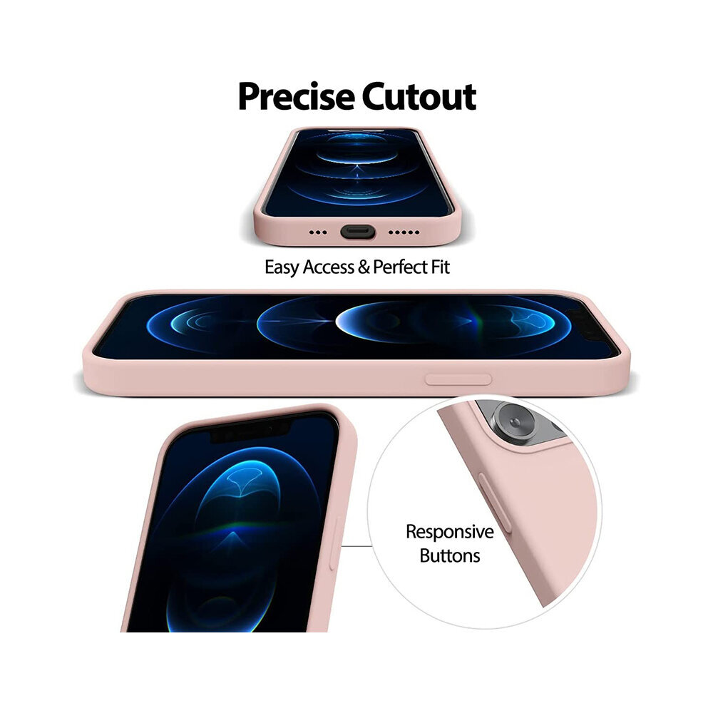 iPhone 14 (6,1″) Mercury Goospery silikonikotelo, Pink Sand hinta ja tiedot | Puhelimen kuoret ja kotelot | hobbyhall.fi