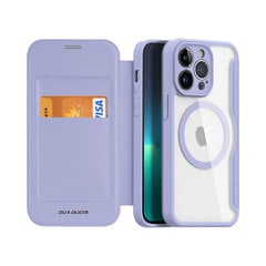 iPhone 14 Pro (6,1″) Dux Ducis Skin X Pro MagSafe lompakkokotelo, Violetti hinta ja tiedot | Puhelimen kuoret ja kotelot | hobbyhall.fi