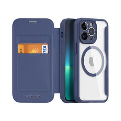 iPhone 14 Pro (6,1″) Dux Ducis Skin X Pro MagSafe lompakkokotelo, Sininen hinta ja tiedot | Puhelimen kuoret ja kotelot | hobbyhall.fi