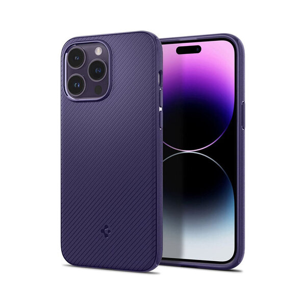 iPhone 14 Pro Max (6,7″) SPIGEN Liquid Air Suojakuori, Tumma violetti