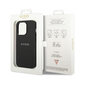 iPhone 14 Pro (6,1″) Alkuperäinen GUESS Saffiano Metal Logo -kotelo, Musta hinta ja tiedot | Puhelimen kuoret ja kotelot | hobbyhall.fi
