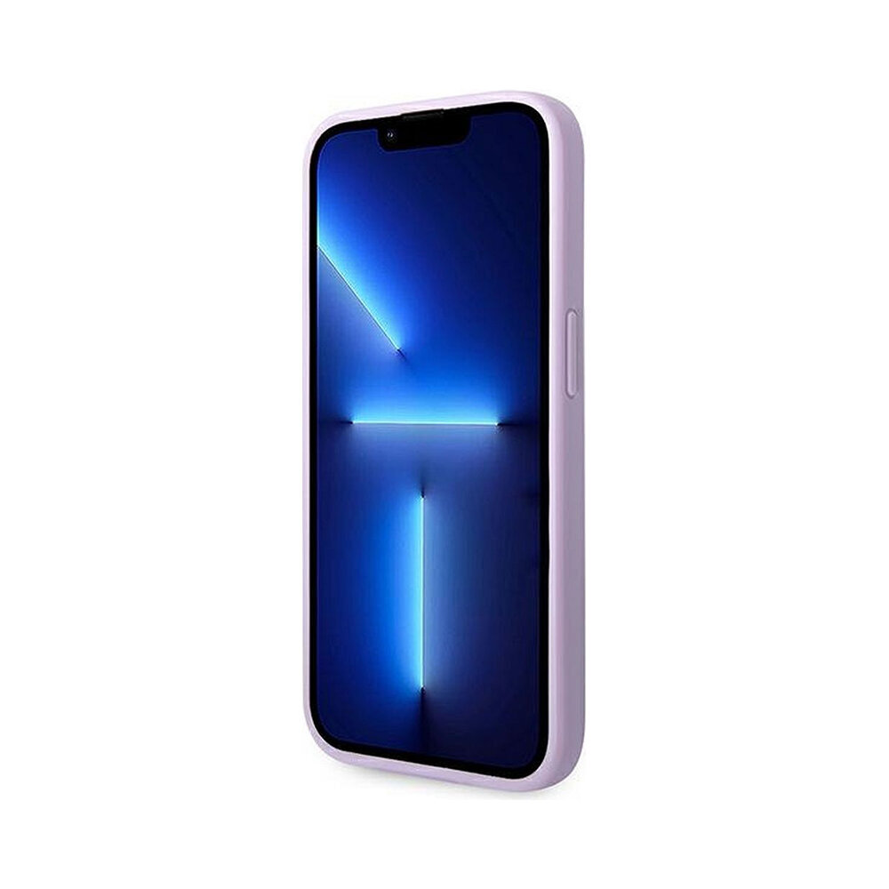 iPhone 14 Pro (6,1″) Alkuperäinen GUESS Saffiano Metal Logo -kotelo, Liila hinta ja tiedot | Puhelimen kuoret ja kotelot | hobbyhall.fi