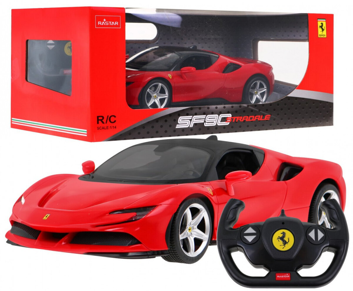 Ferrari SF90 RASTAR kauko-ohjattava auto hinta ja tiedot | Poikien lelut | hobbyhall.fi