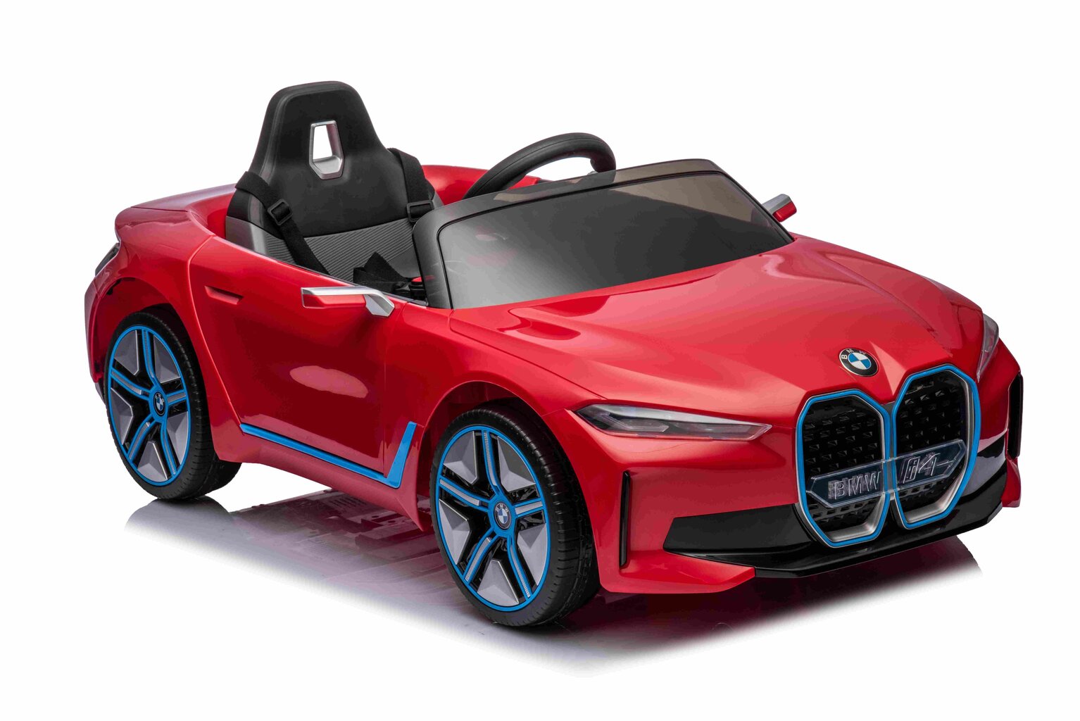 BMW I4 kauko-ohjattava auto, punainen hinta ja tiedot | Poikien lelut | hobbyhall.fi