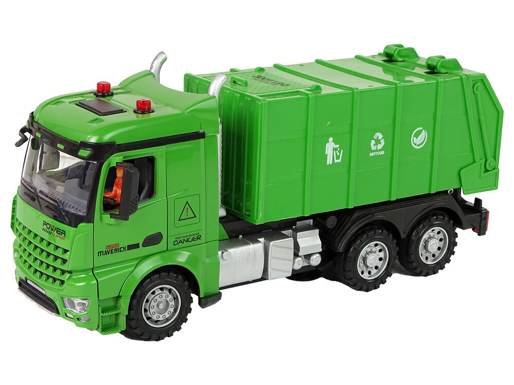 Kauko-ohjattava roska-auto, vihreä hinta ja tiedot | Poikien lelut | hobbyhall.fi