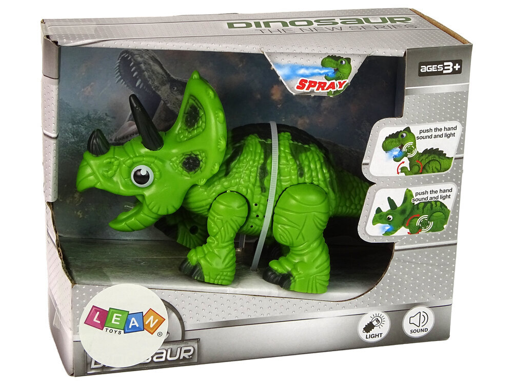 Interaktiivinen dinosaurus - Triceratops, vihreä hinta ja tiedot | Poikien lelut | hobbyhall.fi