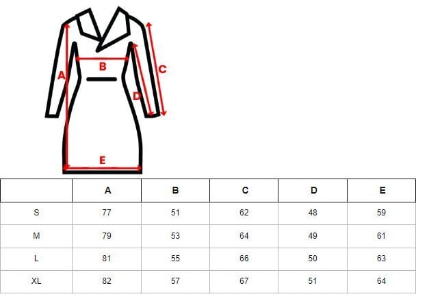 Musta naisten takki Moly JS/M763/392Z-52482-XL hinta ja tiedot | Naisten ulkoilutakit | hobbyhall.fi