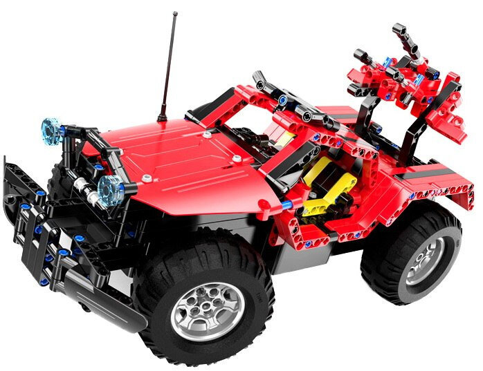 Kauko-ohjattava rakennusmalli CaDA - JEEP, 531 osat hinta ja tiedot | Poikien lelut | hobbyhall.fi