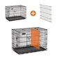 Koirien häkki Feandrea PPD42BK 107 x 70 x 77,5 cm hinta ja tiedot | Kuljetushäkit ja kuljetuslaatikot | hobbyhall.fi